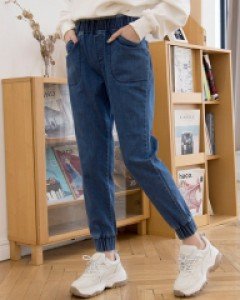 A3260 밴딩 스판 데님 조거팬츠(26-40)