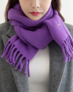 Y0878 울혼방 프린지 니트 머플러