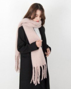 A3382 소프트 무드 빅 프린지 머플러