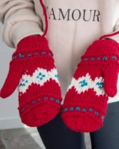 A3393 핸드메이드 리본 장갑