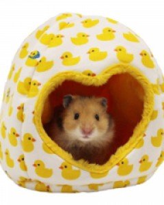 (털원단으로 따뜻해요!)햄스터용 러버덕포치