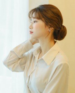 B-UP017/ 당고머리(미니) 가로 9cm 높이 6cm 당고가발 (고열사) #똥머리가발