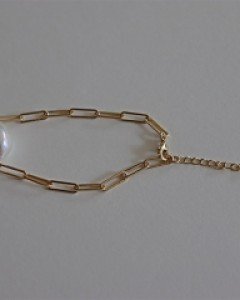 진주 체인실버팔찌 925silver 24k gold 도금