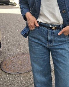 뉴욕빈티지밀레나슬림 여성가죽벨트