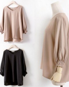 NB 브이가오리블라우스(3053H410)