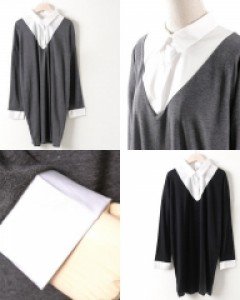 NB 브이카라롱셔츠티(0066RH402)