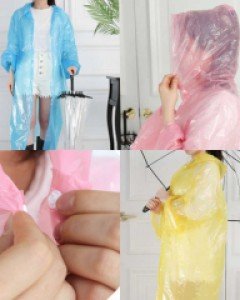 CI 컬러풀일회용레인코트(J087H408)