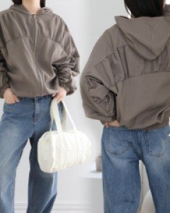 WB 바스락후디셔링라인점퍼(O669H310)