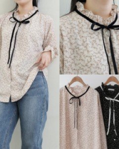 LY 라이크넥리본블라우스(Q049H310)