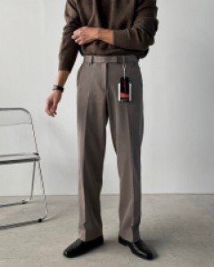 프리미엄 히든밴딩 세미와이드 기모슬랙스 6color