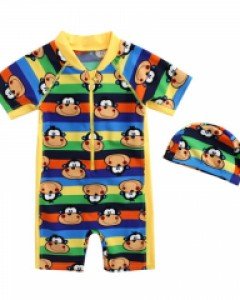 원숭이 전신 수영복n모자 202155