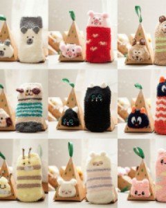 세모난 집을 가진 아동 양말 203004