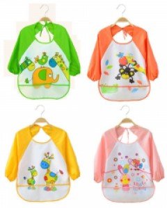아동을 위한 소매있는 방수턱받이 203214