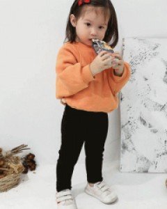 골지 투 포켓 아동 레깅스바지 204356