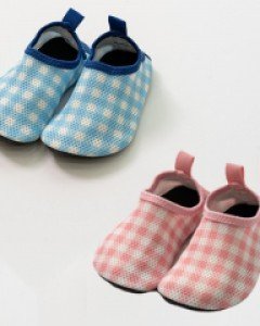 체크 블루 핑크 아동 아쿠아슈즈(23-26) 204399