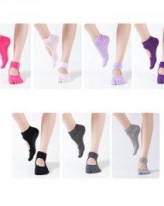 발등오픈형 논슬립여성용발가락요가양말랜덤3족204576
