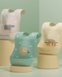 다람쥐 애니멀 일회용 턱받이 2개 40p 204852