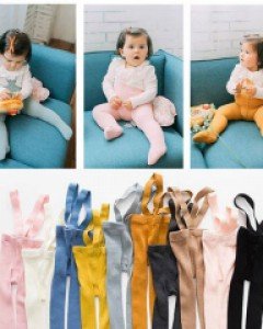 꼬마 유발스타킹 아동 컬러 멜빵레깅스 랜덤2P 204887