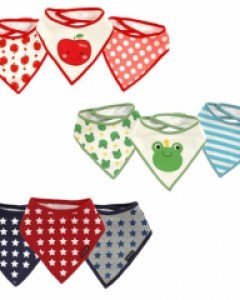 (스크래치) 면 삼각턱받이 3장 세트