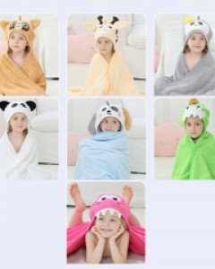 (스크래치) 애니멀 후드 유아 아기 목욕타올