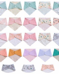 다양한 똑딱이 아동 스카프빕 랜덤3개 700225