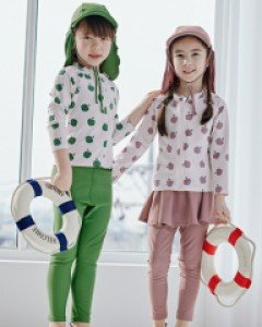 애플 아동 래쉬가드 상하세트(7-15호) 205081