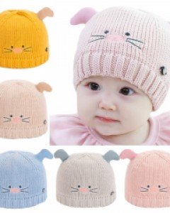 (스크래치) 꿀꿀 유아 니트모자(1-3세)