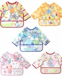 코끼리동물원 아동 긴팔 포켓 방수턱받이5종 510043