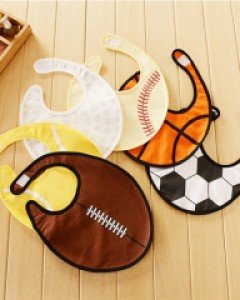 공모양 일러스트 턱받이 302469