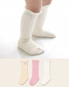 쁘띠골지 니삭스 3color