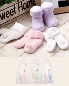신생아양말 4종세트 3color