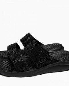 버블 크리스탈 샌들 black