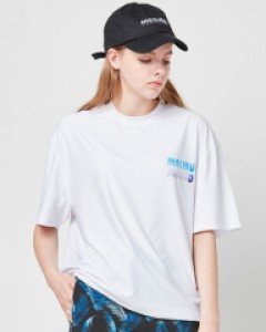 ★래쉬가드★ 모히또 래쉬 1/2 t-shirt(unisex) white