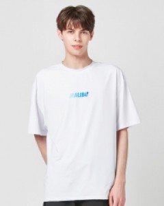 ★래쉬가드★ 말리부blue 래쉬 1/2 t-shirt(unisex) white