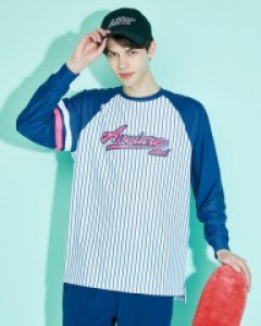 ★래쉬가드★ 베이스볼 래쉬 sweatshirt(unisex) navy