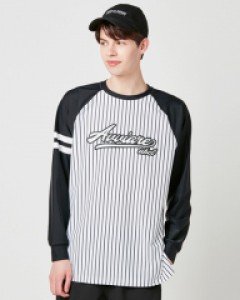 ★래쉬가드★ 베이스볼 래쉬 sweatshirt(unisex) black