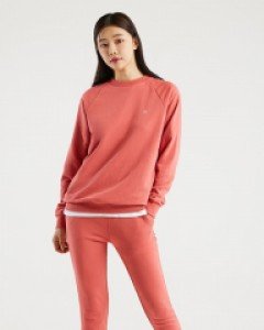 Icon logo sweatshirt jogger pants set sweet orange