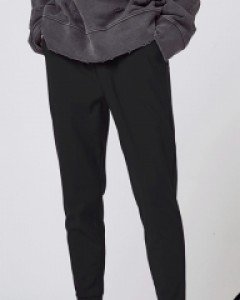 Tricot warmer jogger pants(fluff) black(unisex)