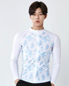 ★래쉬가드!★ AJ-MZ02 피크 집업 패더white