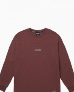 Classic slogan long sleeve burgundy (unisex)
