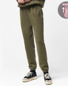 Loose fit ACL embroidery sweat pants fluff khaki(unisex)