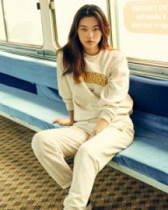 sandiego college crew neck sweatpants set 오트밀(unisex)