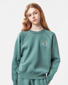 Standard fit knit crew neck mint