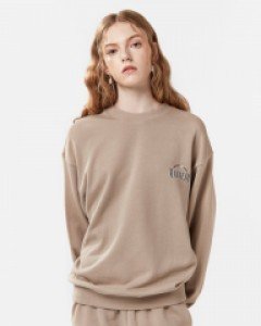 Overfit MARTEDI college crew neck beige(unisex)