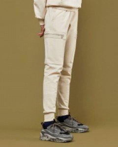 Overfit MARTEDI college pocket pants cream(unisex)