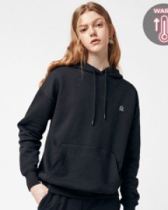 Icon logo hoodie fluff black