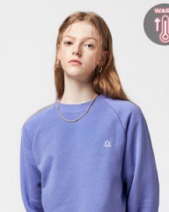 Icon logo sweatshirt fluff royal purple