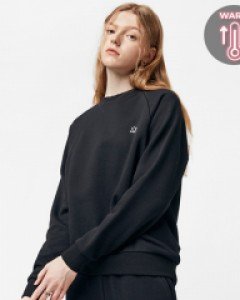 Icon logo sweatshirt fluff black