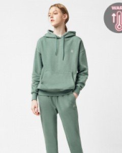 Icon logo hoodie - jogger pants fluff set 네오mint