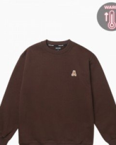 All day basic sweatshirt fluff brown(unisex)
